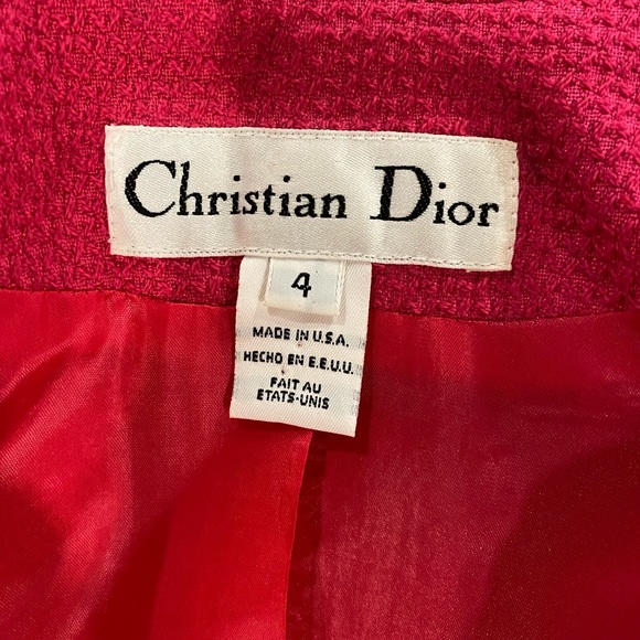 Very Rare and Vintage Christian Dior Suit in BARBIE🎀Pink - Picture 3 of 4